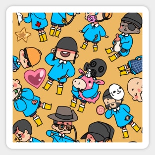 TF2 kiddies YLW Sticker